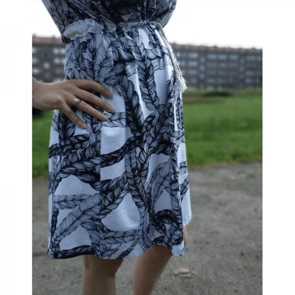 sukienka ciazowa wykroj online wzór
