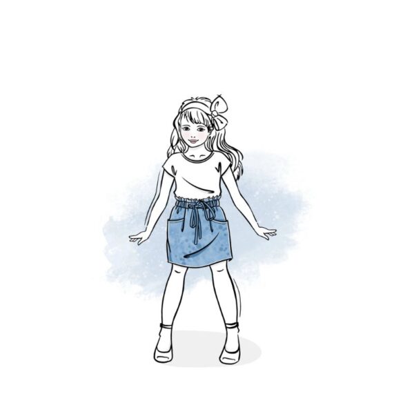 wykrój na spódniczkę dziecięcą Siena online