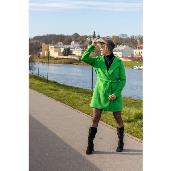 płaszcz damski Agata flauszowy wykrój online