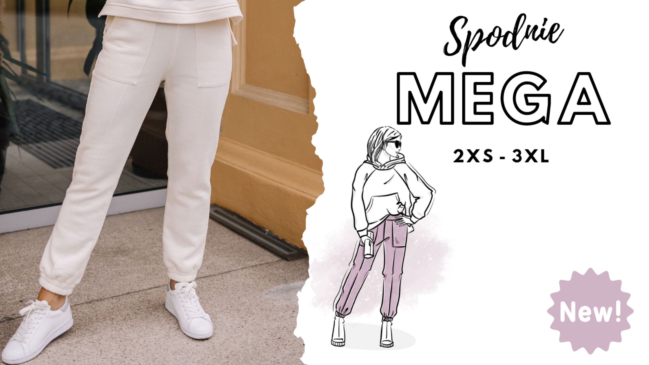 wykrój na set damski Vega spodnie bluzka online