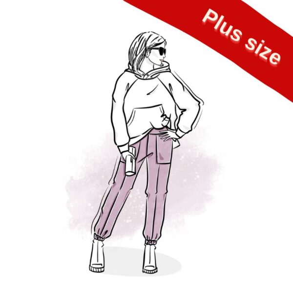 wykrój na spodnie damskie Mega plus size online