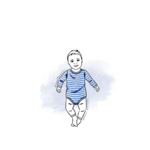 wykrój na body newborn z długim rękawem online