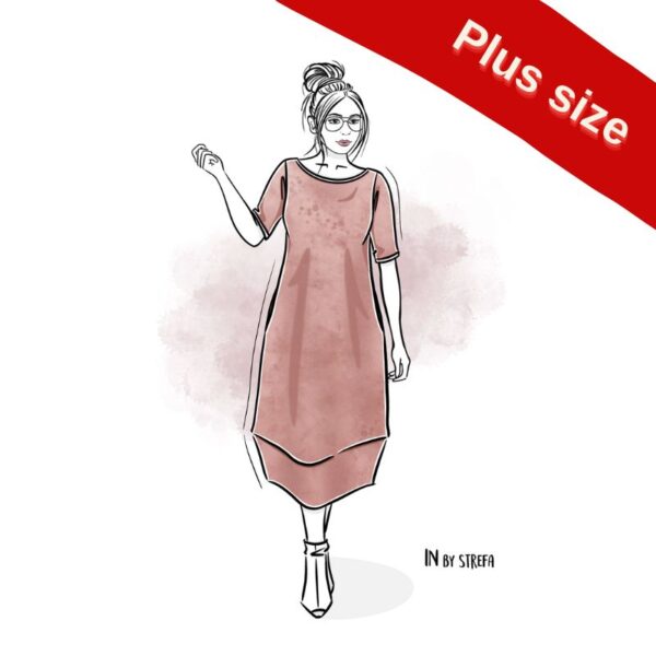 wykrój na sukienkę damską Henia plus size online