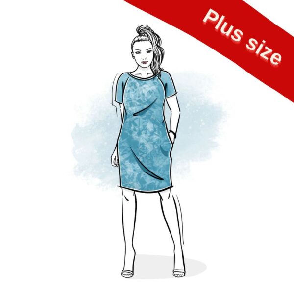 wykrój na sukienkę damską Nika online plus size