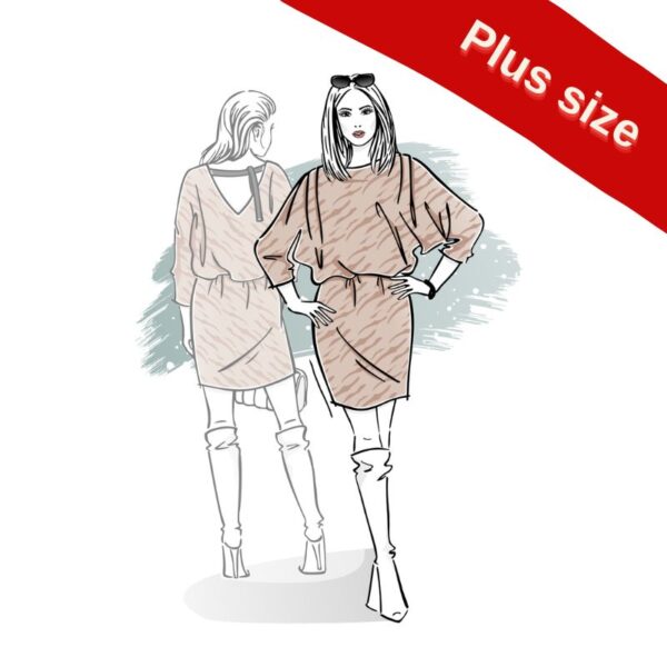 wykrój na sukienkę damską Odeta plus size online