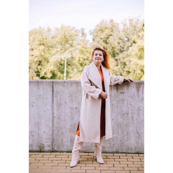 płaszcz damski Londyn wykrój online strefa kroju
