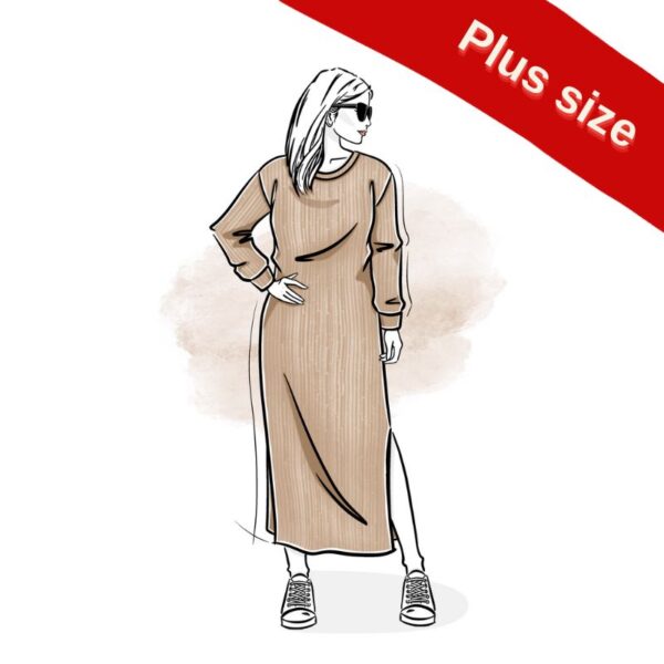 wykrój na sukienkę damską Esena online plus size