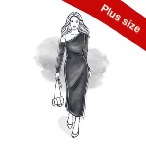 wykrój na sukienkę damską Secret plus size online