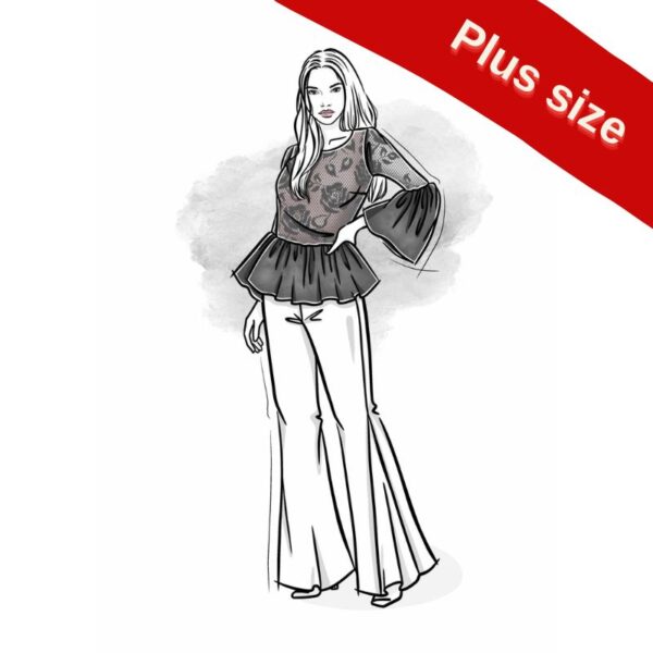 wykrój na bluzkę damską Dontella plus size online