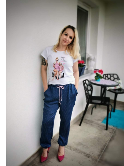 Wykrój na spodnie damskie joggery Amira rozmiar 2XS-3XL