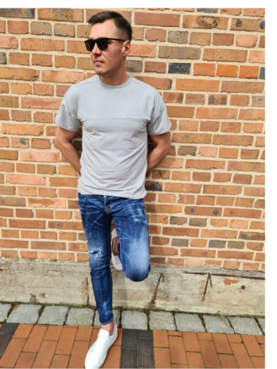 Wykrój na t-shirt męski Adam rozmiar S-3XL