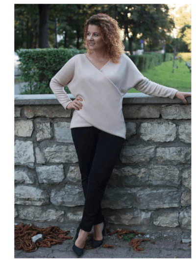Wykrój na sweterek damski Linda rozmiar 2XS-3XL