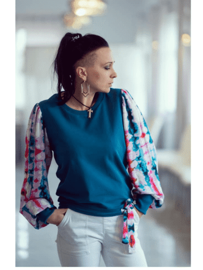 Wykrój na bluzę damską Maribel rozmiar 2XS-3XL
