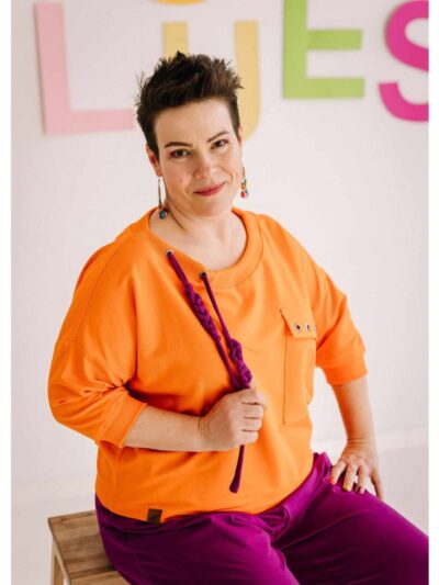 Wykrój na bluzę damską Blues plus size rozmiar 3XL-9XL