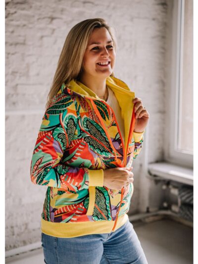 Wykrój na bluzę damską Hoodi rozmiar 2XS-3XL