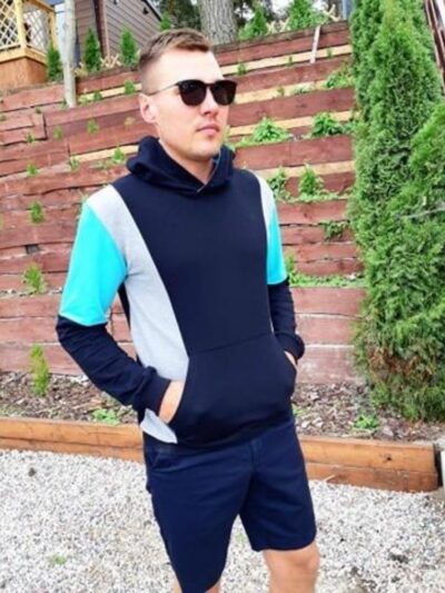 Wykrój na bluzę męską Roni rozmiar S-3XL