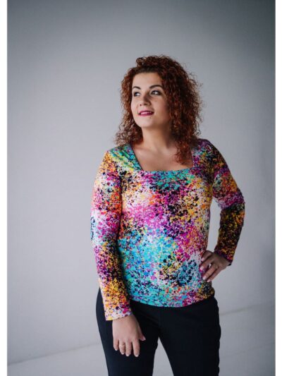Wykrój na bluzkę damską Carola plus size rozmiar 3XL-9XL