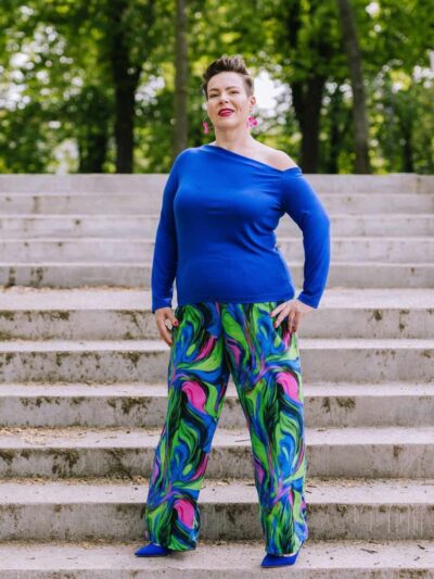 Wykrój na bluzkę damską Scene plus size rozmiar 3XL-9XL