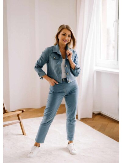 Wykrój na jeansy damskie typu mom fit rozmiar 34-56