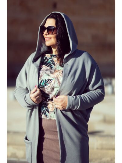 Wykrój na kardigan damski Olina plus size rozmiar 3XL-9XL