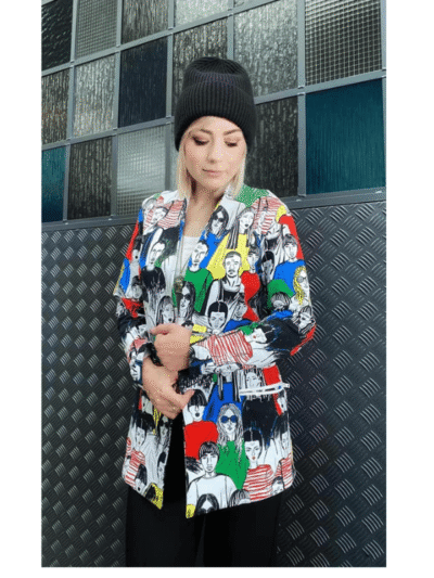 Wykrój na marynarkę damską Dalia plus size rozmiar 3XL-9XL