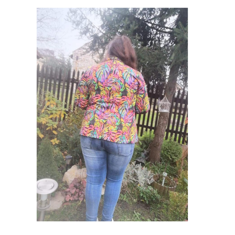wykrój online marynarka damska plus size