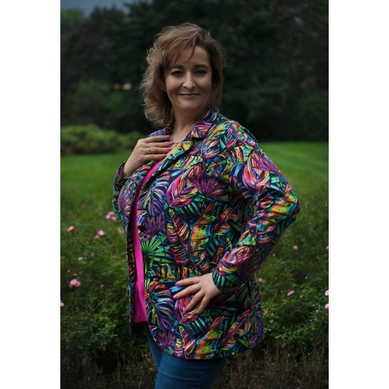 wykrój na marynarkę damską plus size