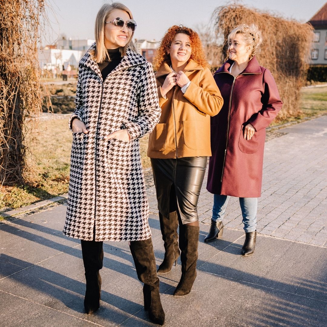 płaszcz damski Letycja wykrój online Strefa Kroju