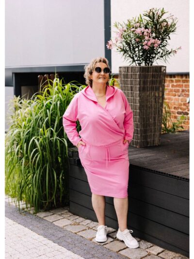 Wykrój na set damski Giga: bluzę i spódnicę plus size rozmiar 3XL-9XL