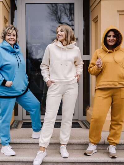 Wykrój na set damski Mega: bluza i spodnie plus size rozmiar 3XL-9XL