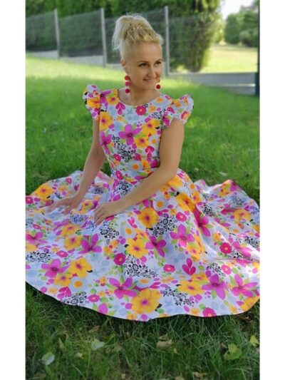Wykrój na sukienkę damską Liliana rozmiar 34-56