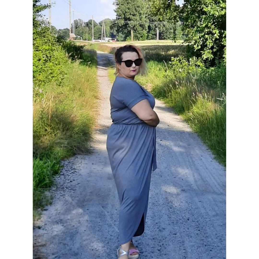 wykrój na sukienkę dalmską Carmen plus size