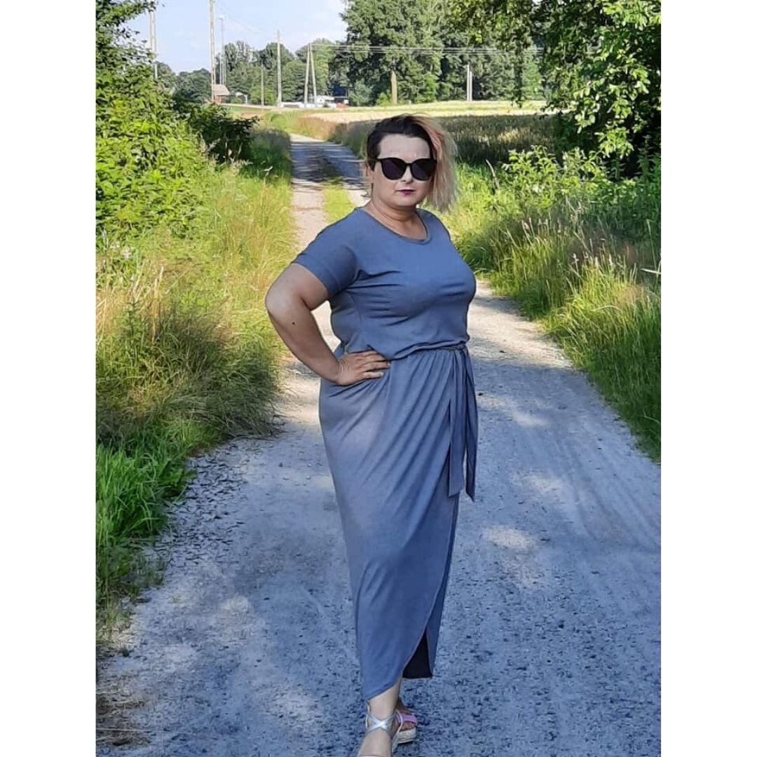 wykrój na sukienkę dalmską Carmen plus size