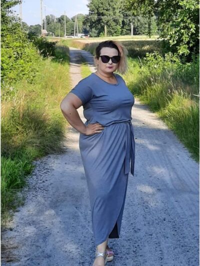 Wykrój na sukienkę damską Carmen plus size rozmiar 3XL-9XL