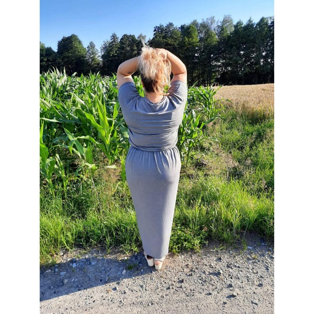 wykrój na sukienkę dalmską Carmen plus size