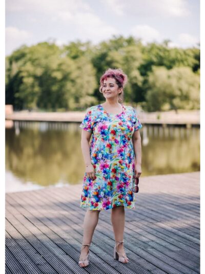 Wykrój na sukienkę damską Doris plus size rozmiar 3XL-9XL