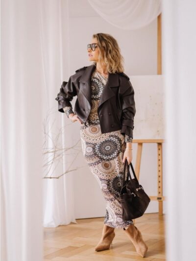 Wykrój na sukienkę damską Kinga rozmiar 2XS-3XL