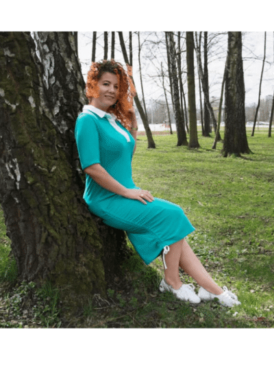 Wykrój na sukienkę damską polo + bluzka polo 2w1 rozmiar 2XS-3XL