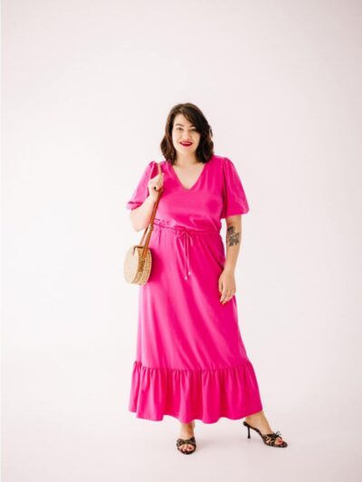 Wykrój na sukienkę damską Śliczna rozmiar 3XL-9XL