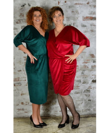 Wykrój na sukienkę damską Valentina plus size rozmiar 3XL-9XL
