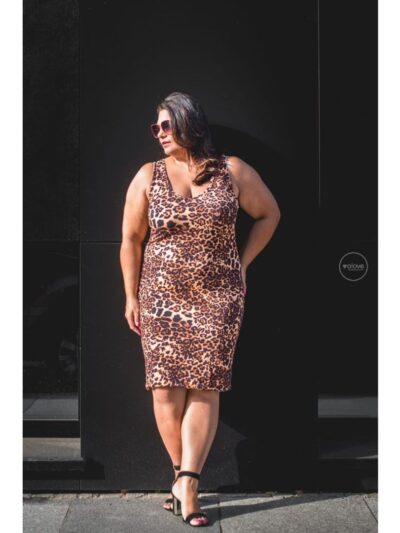 Wykrój na sukienkę damską Vegas plus size rozmiar 3XL-9XL