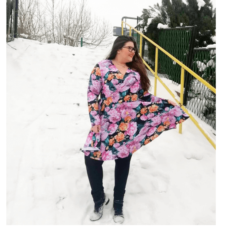 wykrój na sukienkę Serafina plus size