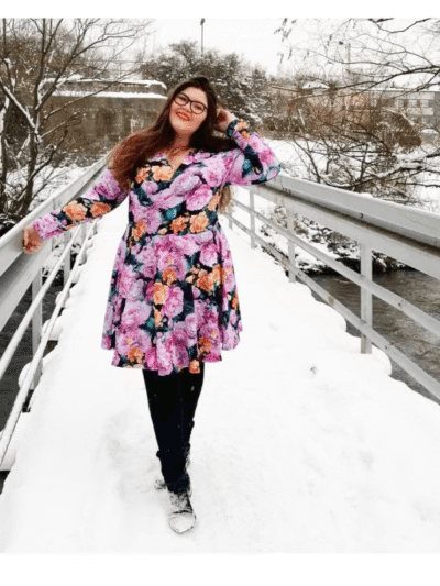 Wykrój na sukienkę damską Serafina plus size rozmiar 3XL-9XL