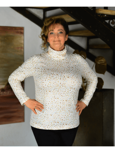 Wykrój na golf damski Elen plus size rozmiar 3XL-9XL