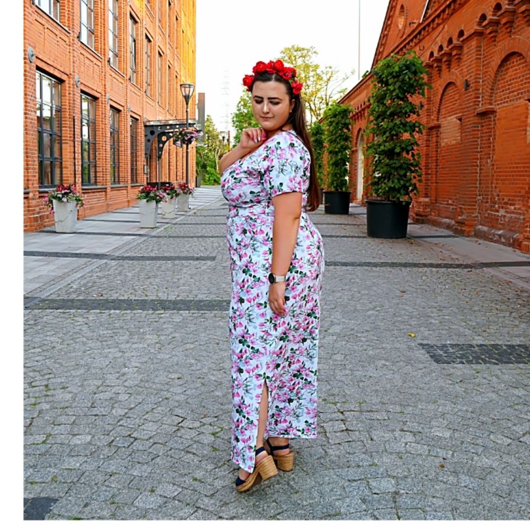 wykroj na sukienka Marina plus size 1