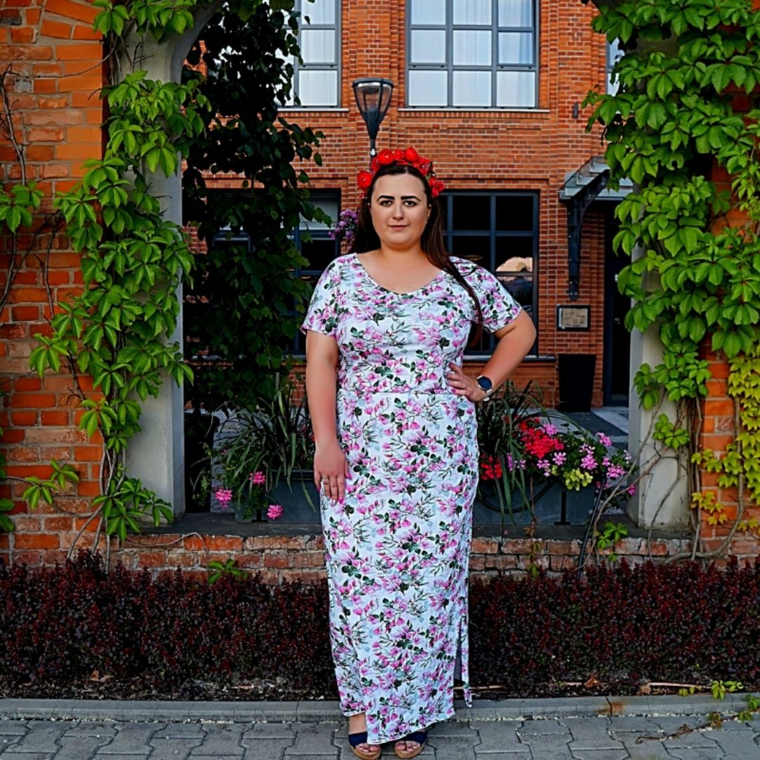 wykroj na sukienka Marina plus size 2
