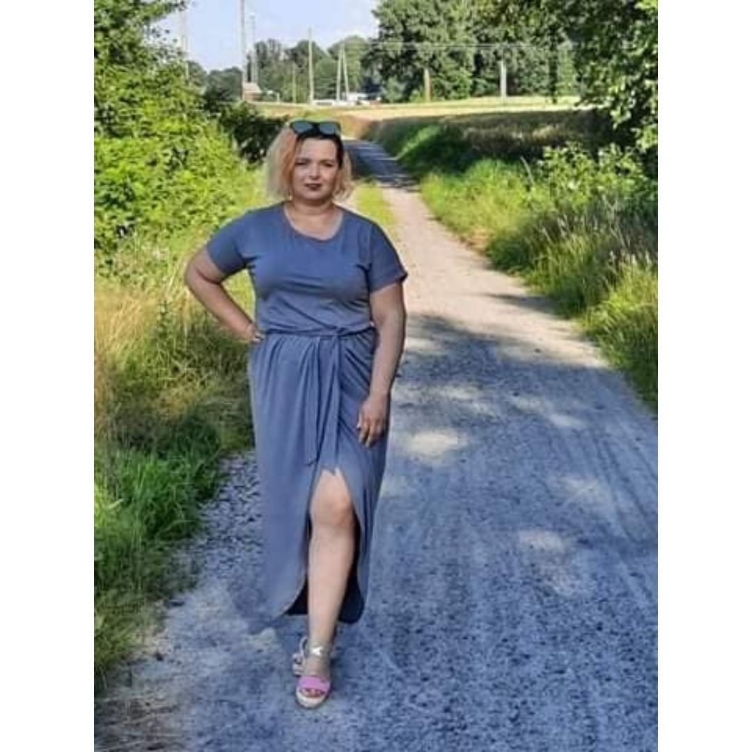 wykrój na sukienkę dalmską Carmen plus size