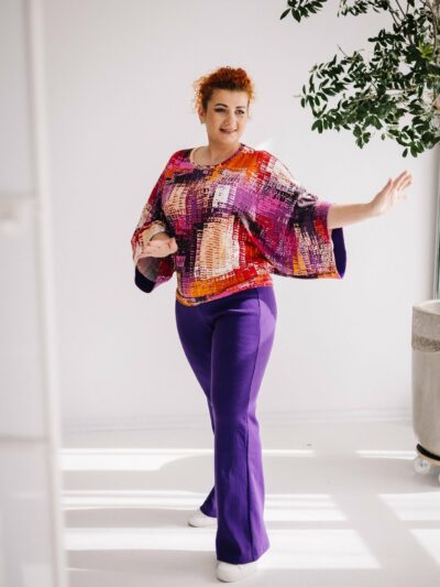 Wykrój na bluzkę damską Motyl rozmiar 3XL-9XL