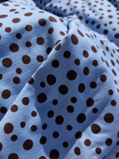Dzianina dresówka pętelka POLKA DOTS